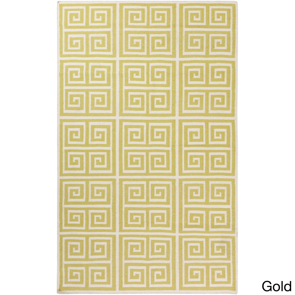 Hand-woven Auckland Flatweave Wool Area Rug