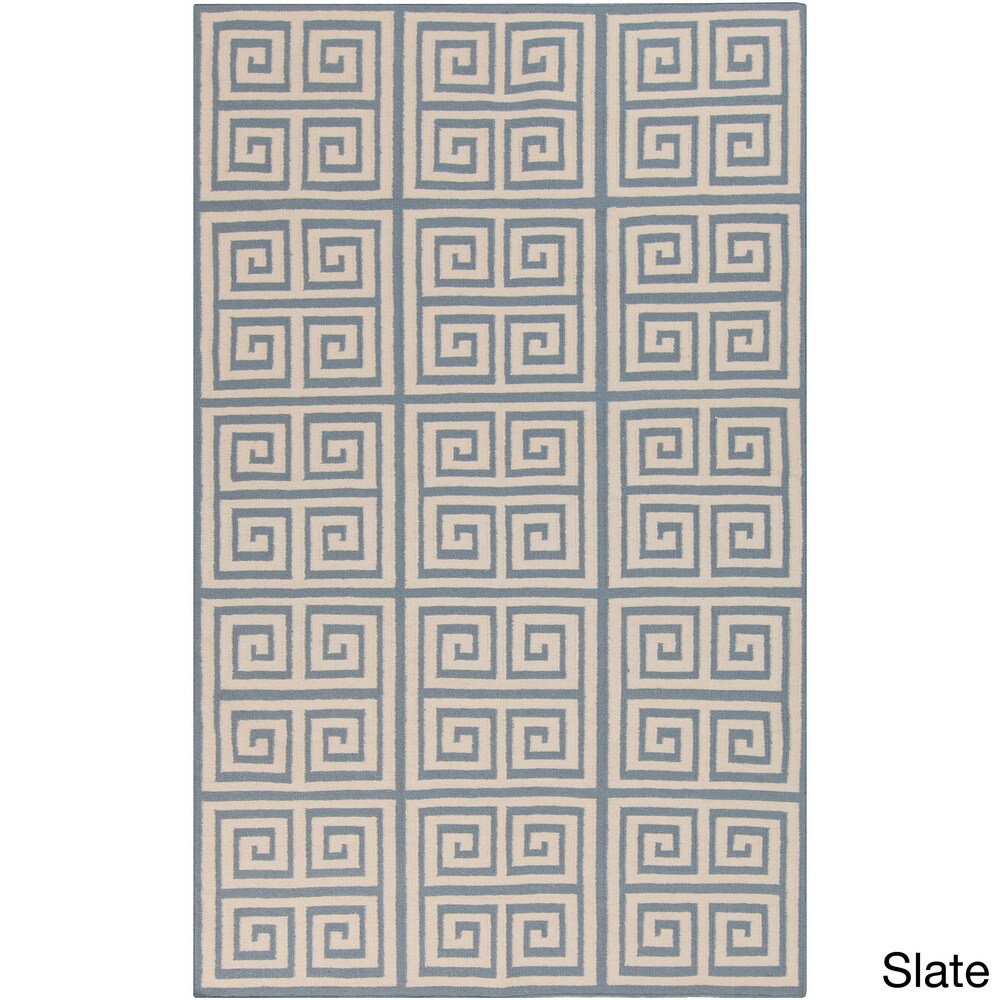 Hand-woven Auckland Flatweave Wool Area Rug