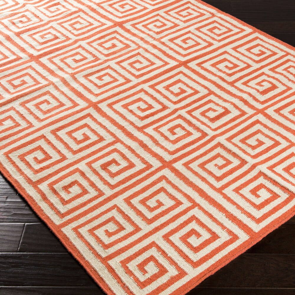 Hand-woven Auckland Flatweave Wool Area Rug