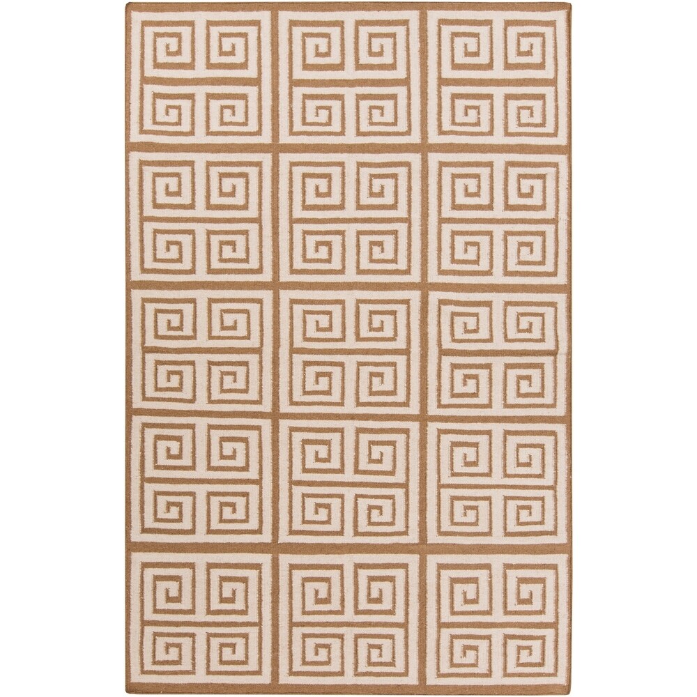 Hand-woven Auckland Flatweave Wool Area Rug