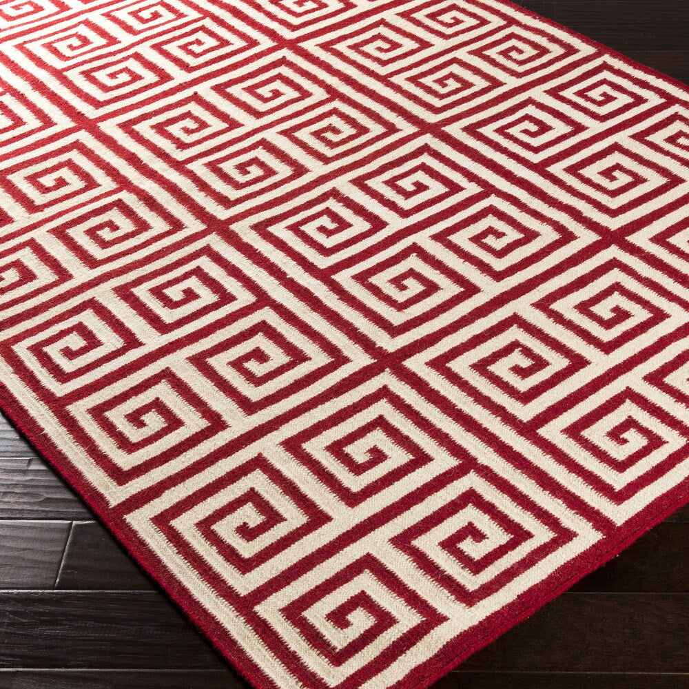 Hand-woven Auckland Flatweave Wool Area Rug
