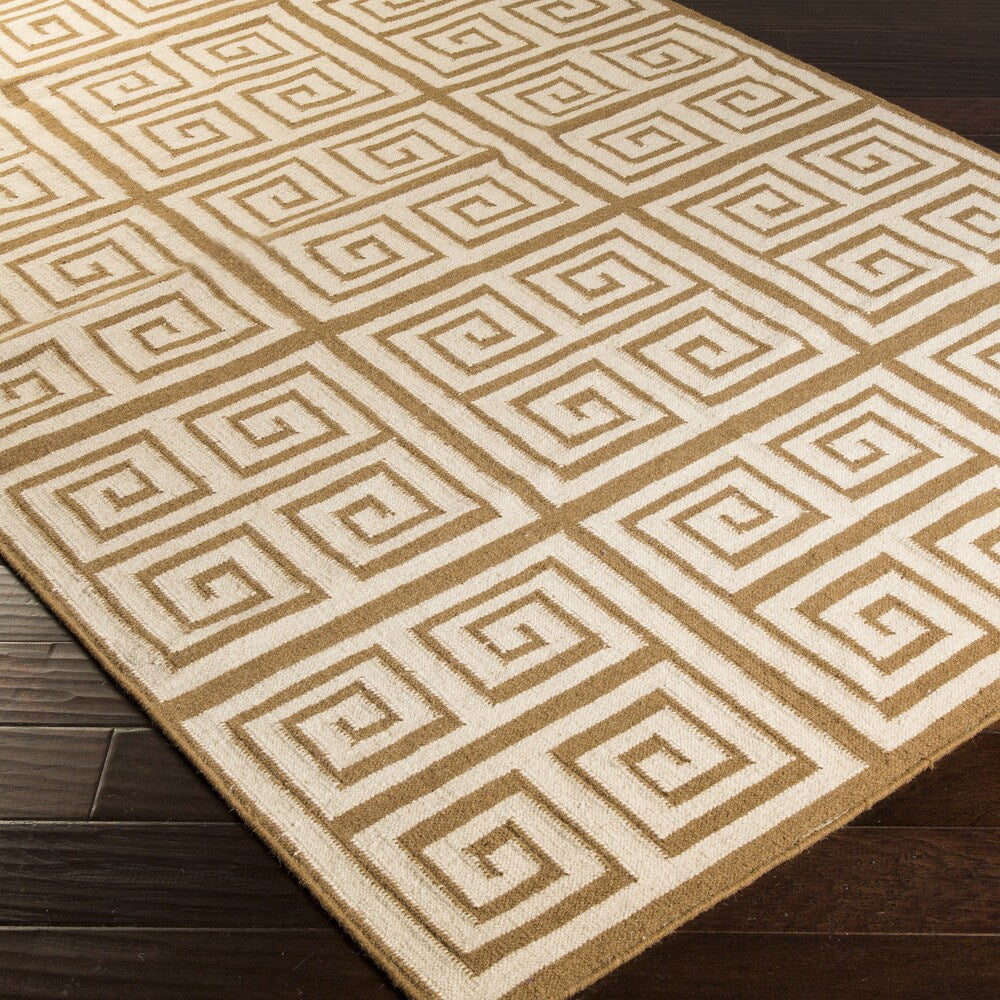 Hand-woven Auckland Flatweave Wool Area Rug