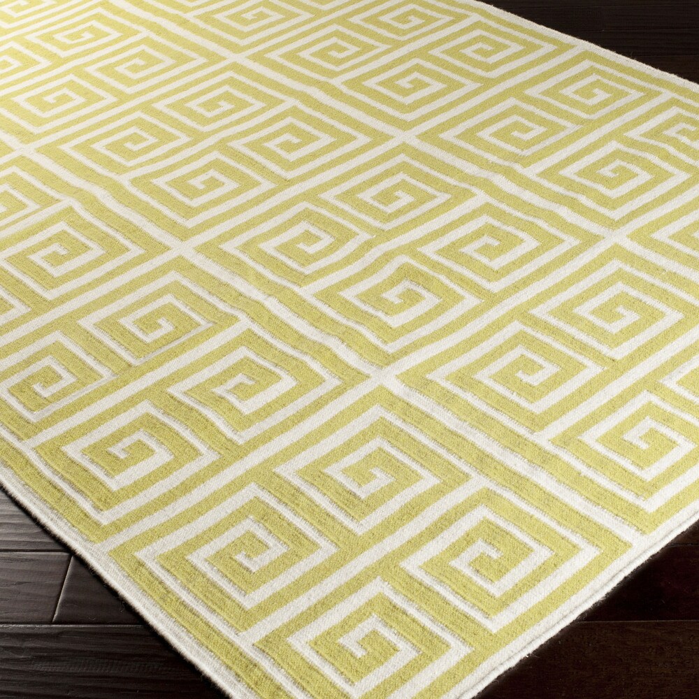 Hand-woven Auckland Flatweave Wool Area Rug