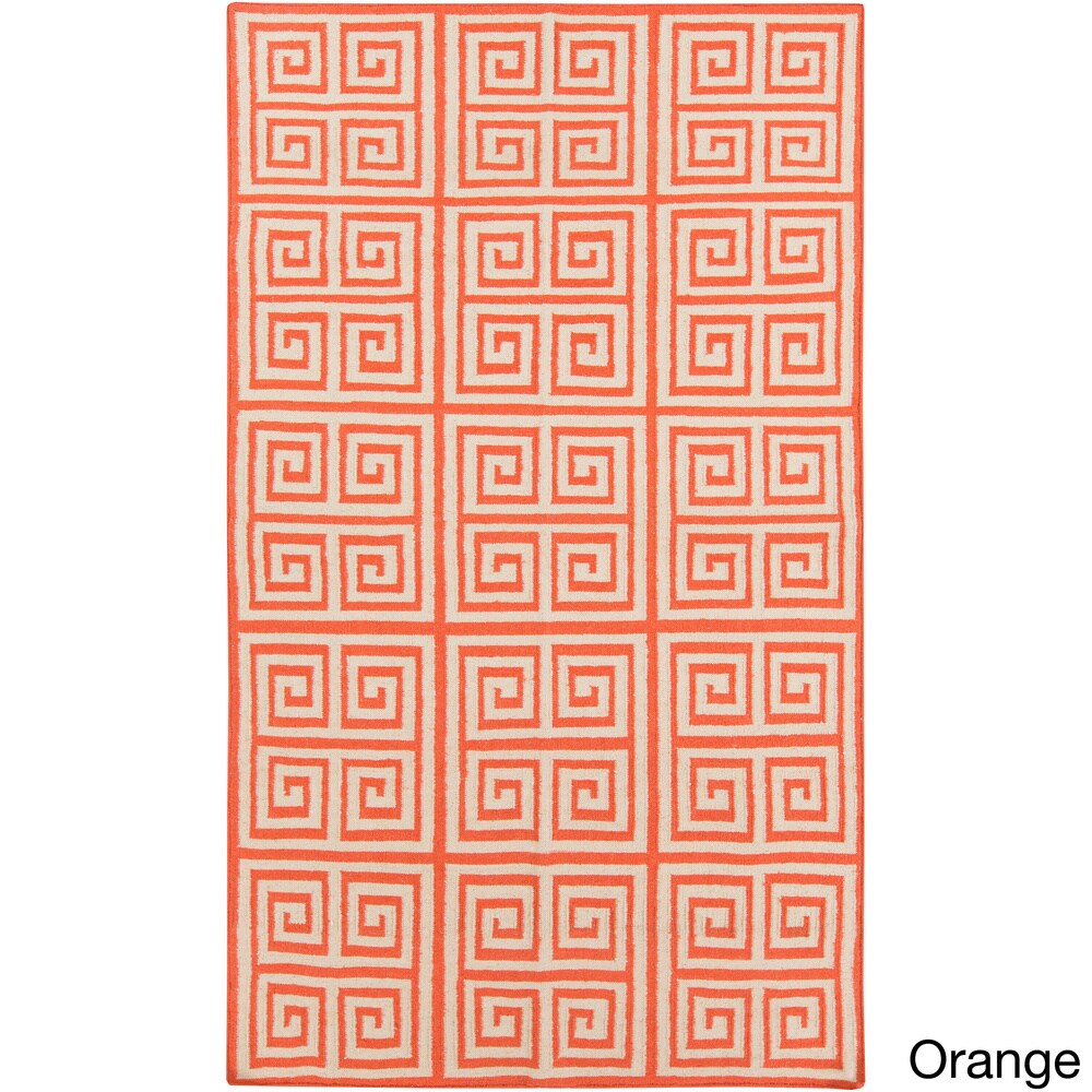 Hand-woven Auckland Flatweave Wool Area Rug