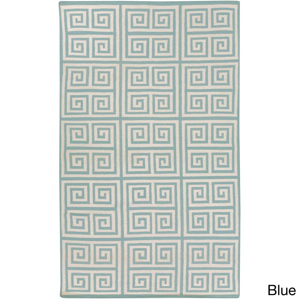 Hand-woven Auckland Flatweave Wool Area Rug