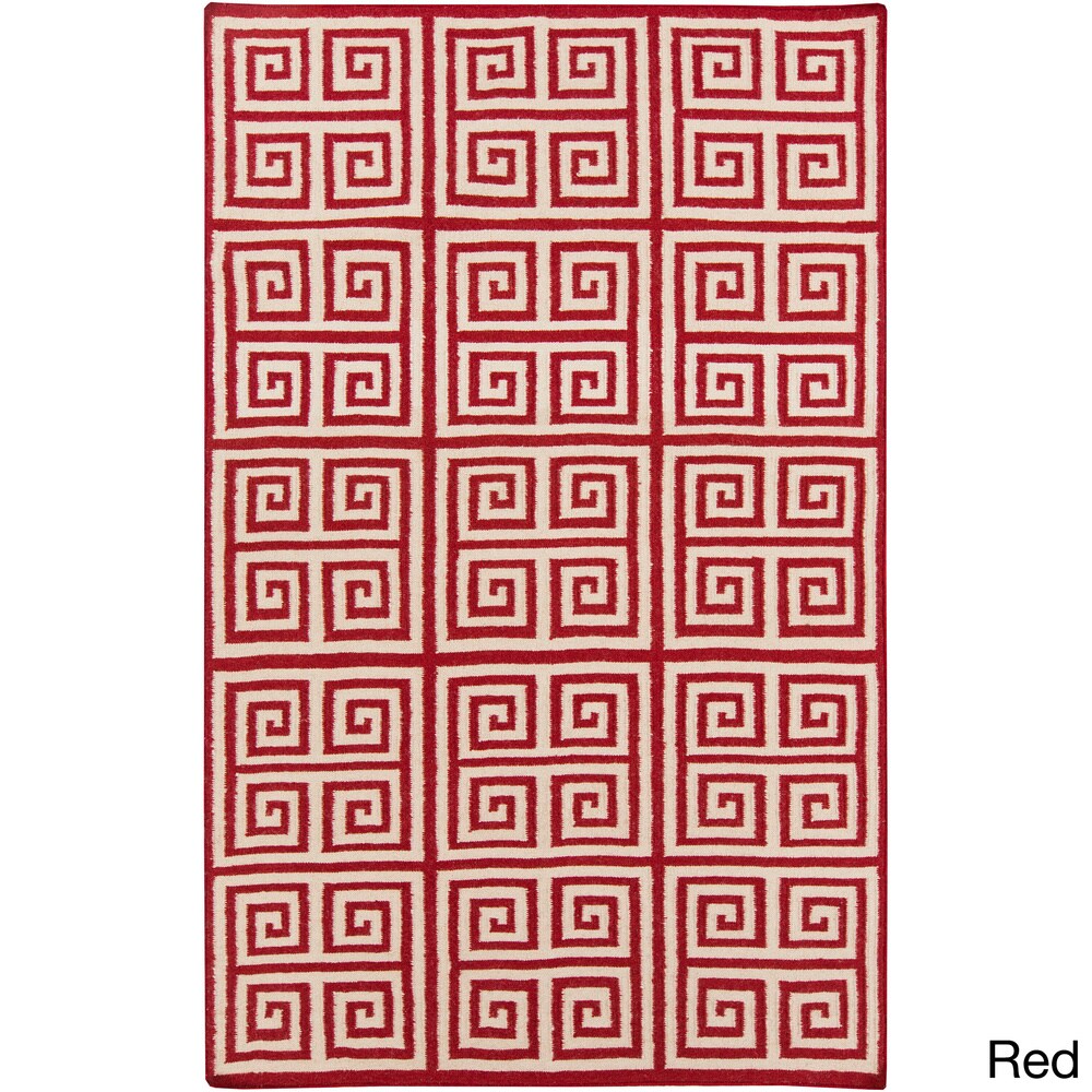 Hand-woven Auckland Flatweave Wool Area Rug
