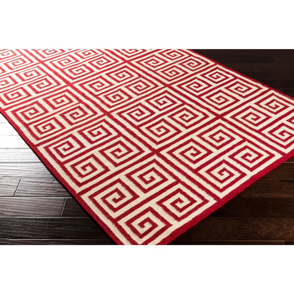 Hand-woven Auckland Flatweave Wool Area Rug