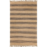 Hand-woven Becky Stripe Jute Area Rug