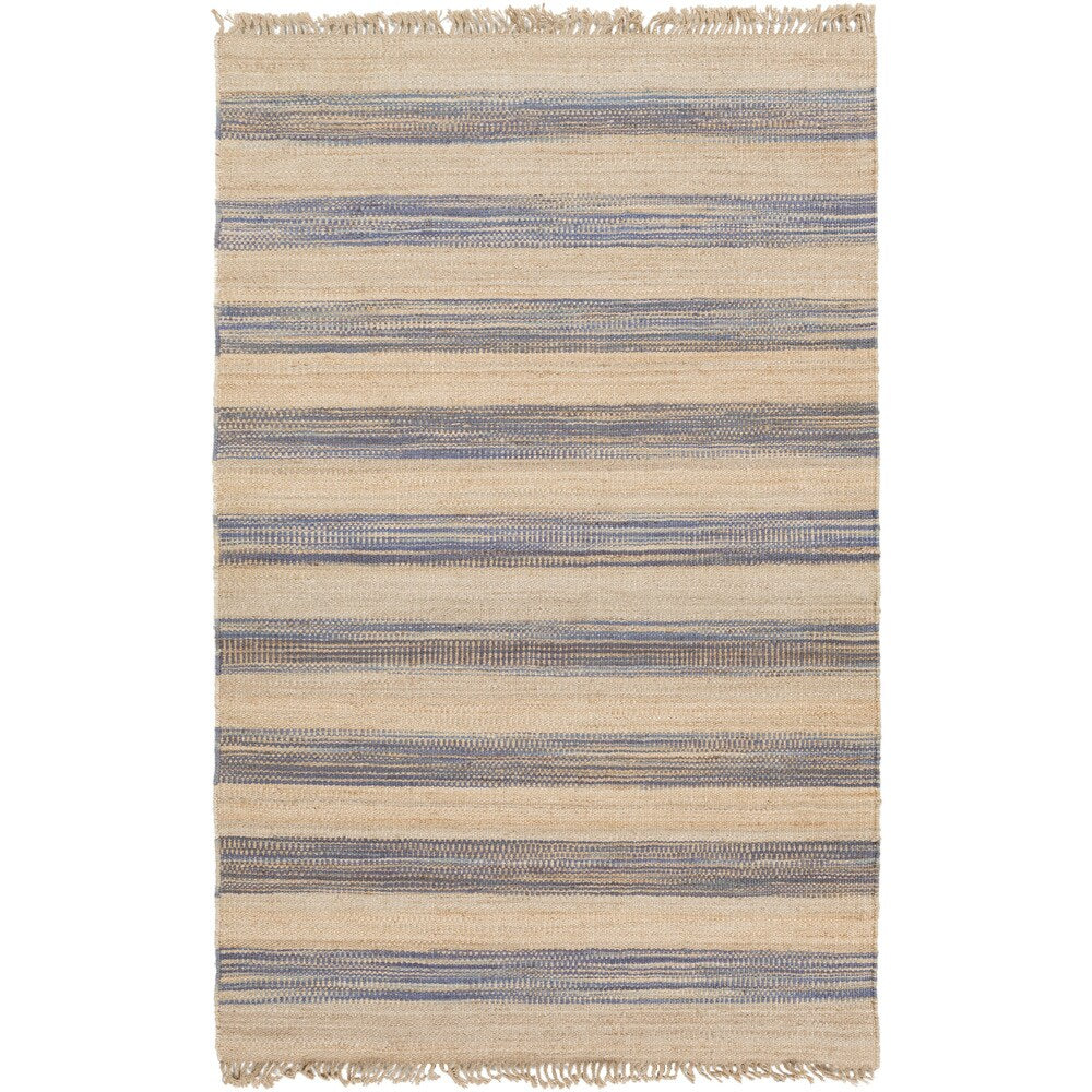 Hand-woven Becky Stripe Jute Area Rug