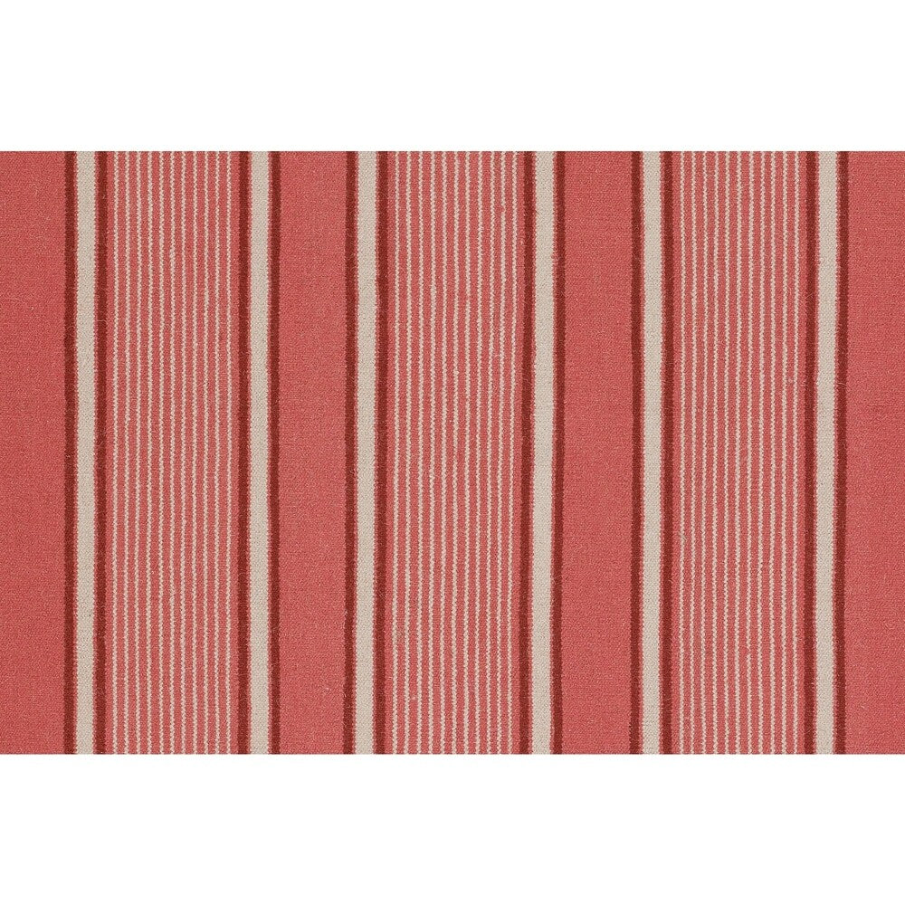 Hand-woven Coral Hokkien Wool Area Rug - 8' x 11'