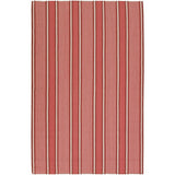 Hand-woven Coral Hokkien Wool Area Rug - 8' x 11'
