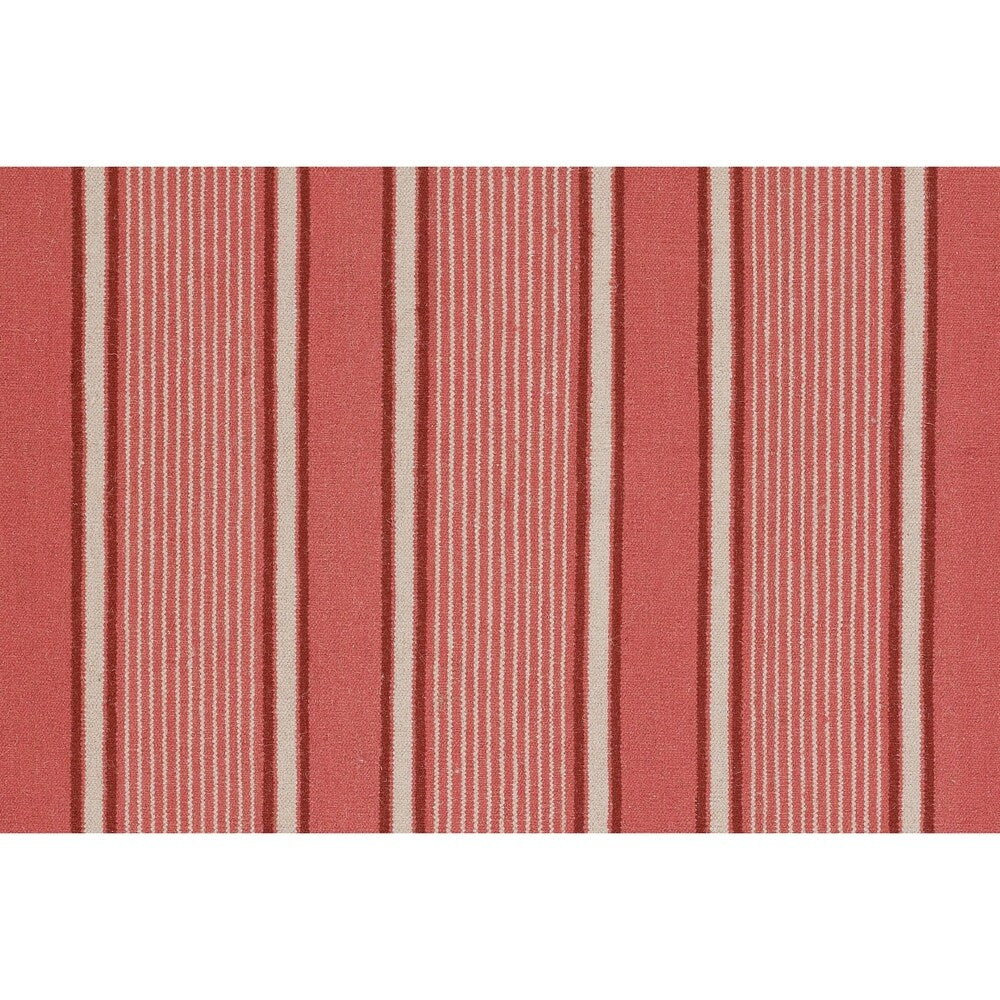 Hand-woven Coral Hokkien Wool Area Rug - 8' x 11'