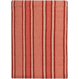 Hand-woven Coral Hokkien Wool Area Rug - 8' x 11'