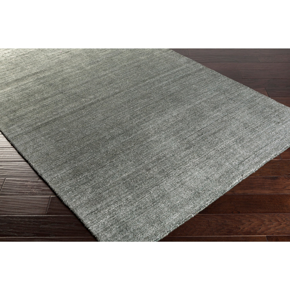 Hand-woven Dan Solid Viscose Area Rug