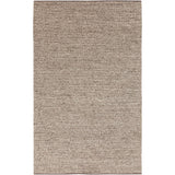 Hand-woven Eagan Casual Solid Brown Wool Area Rug - 5' x 8'