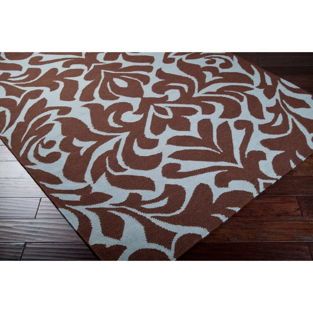 Hand-woven Fruitvale Brown Wool Area Rug - 2' x 3'