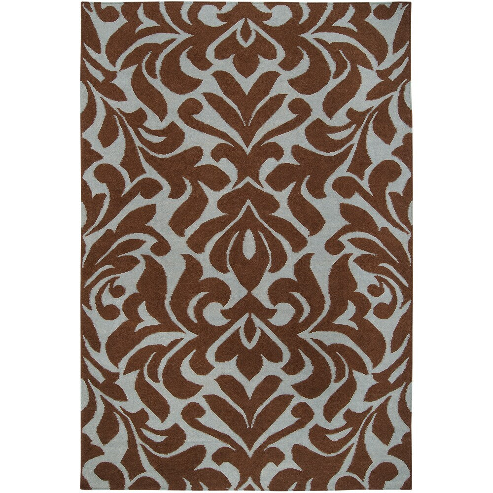 Hand-woven Fruitvale Brown Wool Area Rug - 2' x 3'