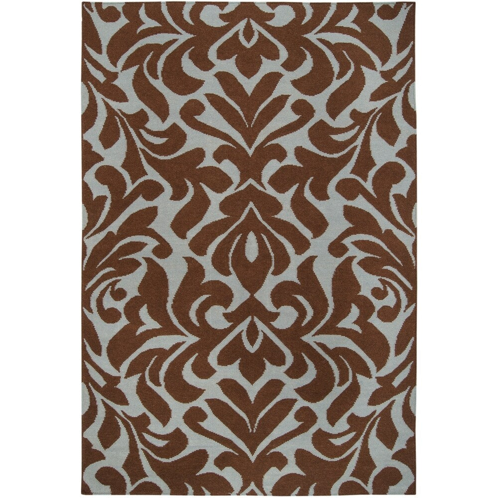 Hand-woven Fruitvale Brown Wool Area Rug - 2' x 3'