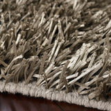 Hand-woven Grey Shine Soft Plush Shag Area Rug - 2'6" x 8' Runner - 2'6" x 8' Runner
