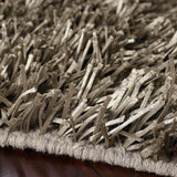 Hand-woven Grey Shine Soft Plush Shag Area Rug - 2'6" x 8' Runner - 2'6" x 8' Runner