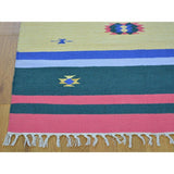 Hand-woven Design Flat Weave Kilim Runner Rug (2'7 x 8') - Multi