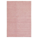 Hand-woven Reversible Flatweave Wool Rug Ivory Red Rug - 5' x 7'6"