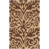 Hand-woven 'Saged' Brown Wool Area Rug - 3'3" x 5'3"