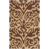 Hand-woven 'Saged' Brown Wool Area Rug - 3'3" x 5'3"