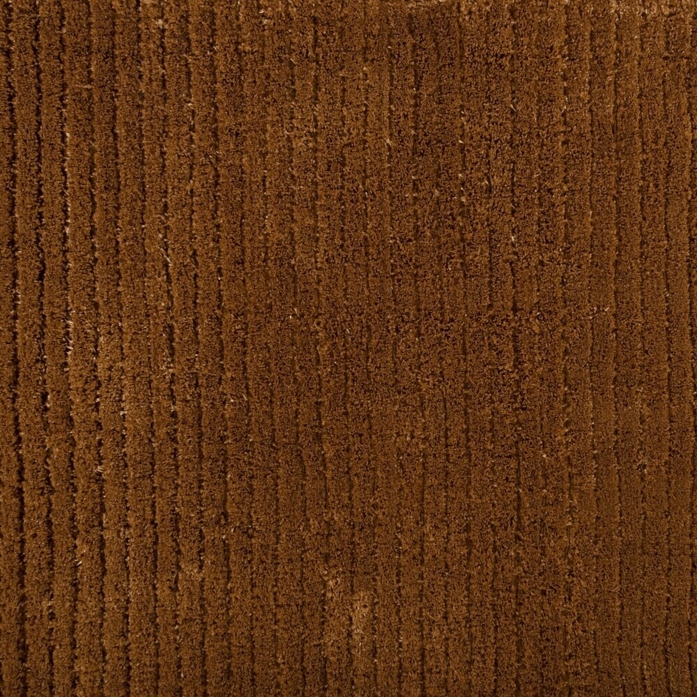 Hand-woven Solid Golden Brown Casual Parroll1005 Area Rug - 2'6" x 8' Runner