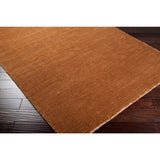 Hand-woven Solid Golden Brown Casual Parroll1005 Area Rug - 2'6" x 8' Runner