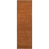 Hand-woven Solid Golden Brown Casual Parroll1005 Area Rug - 2'6" x 8' Runner