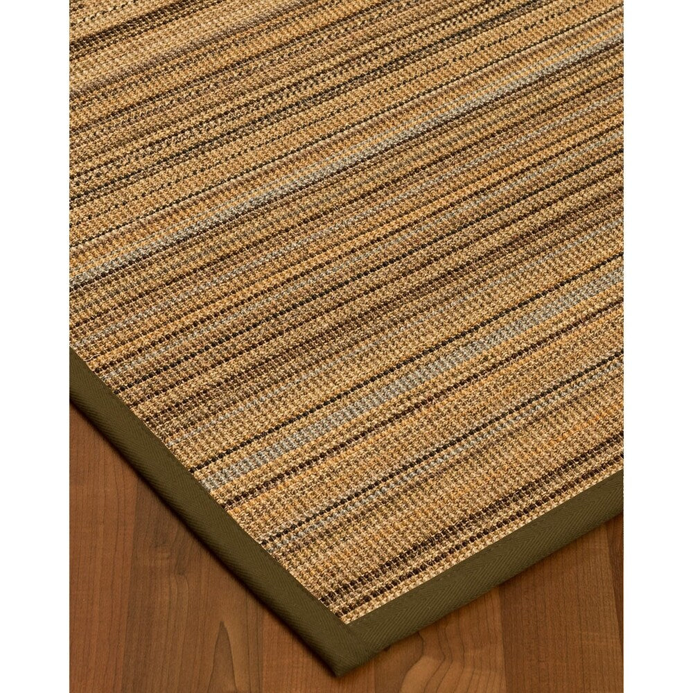 Handcrafted Boardwalk Sisal 6' x 9' Rug - Black - Multi - 6' x 9'
