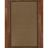 Handcrafted Linden Natural Sisal Rug - Brown Binding, 8' x 10' - 8' x 10'