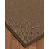 Handcrafted Linden Natural Sisal Rug - Brown Binding, 8' x 10' - 8' x 10'