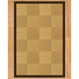 Handcrafted Oberon Natural Sisal Rug - Dark Brown Binding, (2' x 3') - 2' x 3'