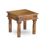 Handmade Thakat Rustic End Table (India) - 18" x 23" x 23"