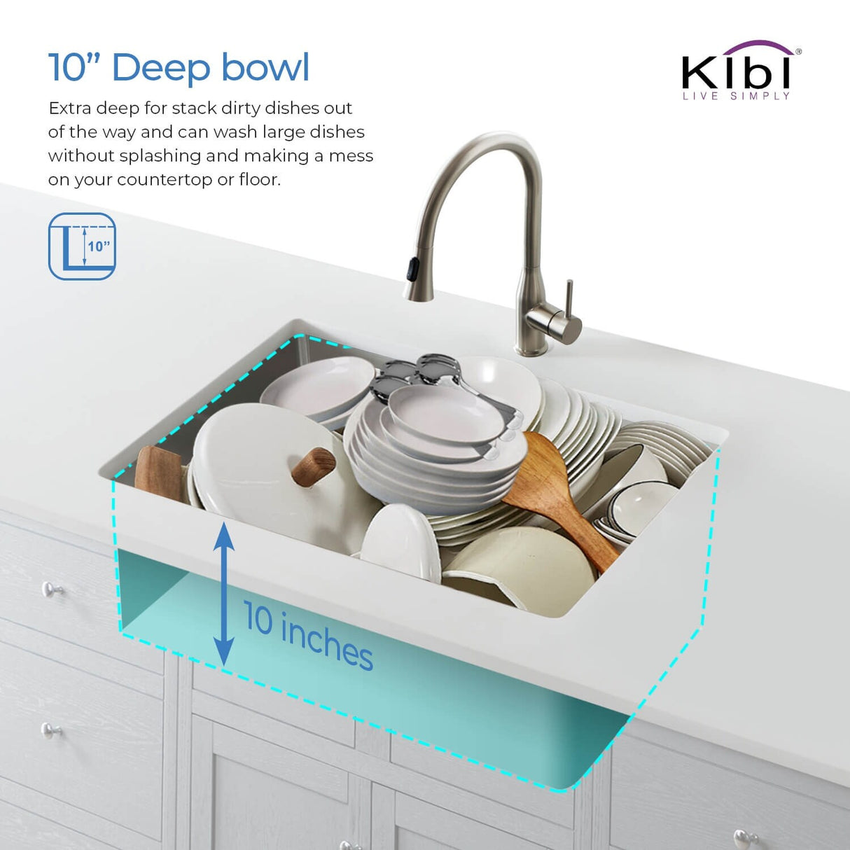 Handcrafted Undermount Single Bowl Stainless Steel Kitchen Sink