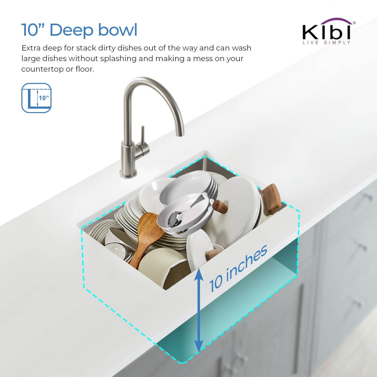 Handcrafted Undermount Single Bowl Stainless Steel Kitchen Sink