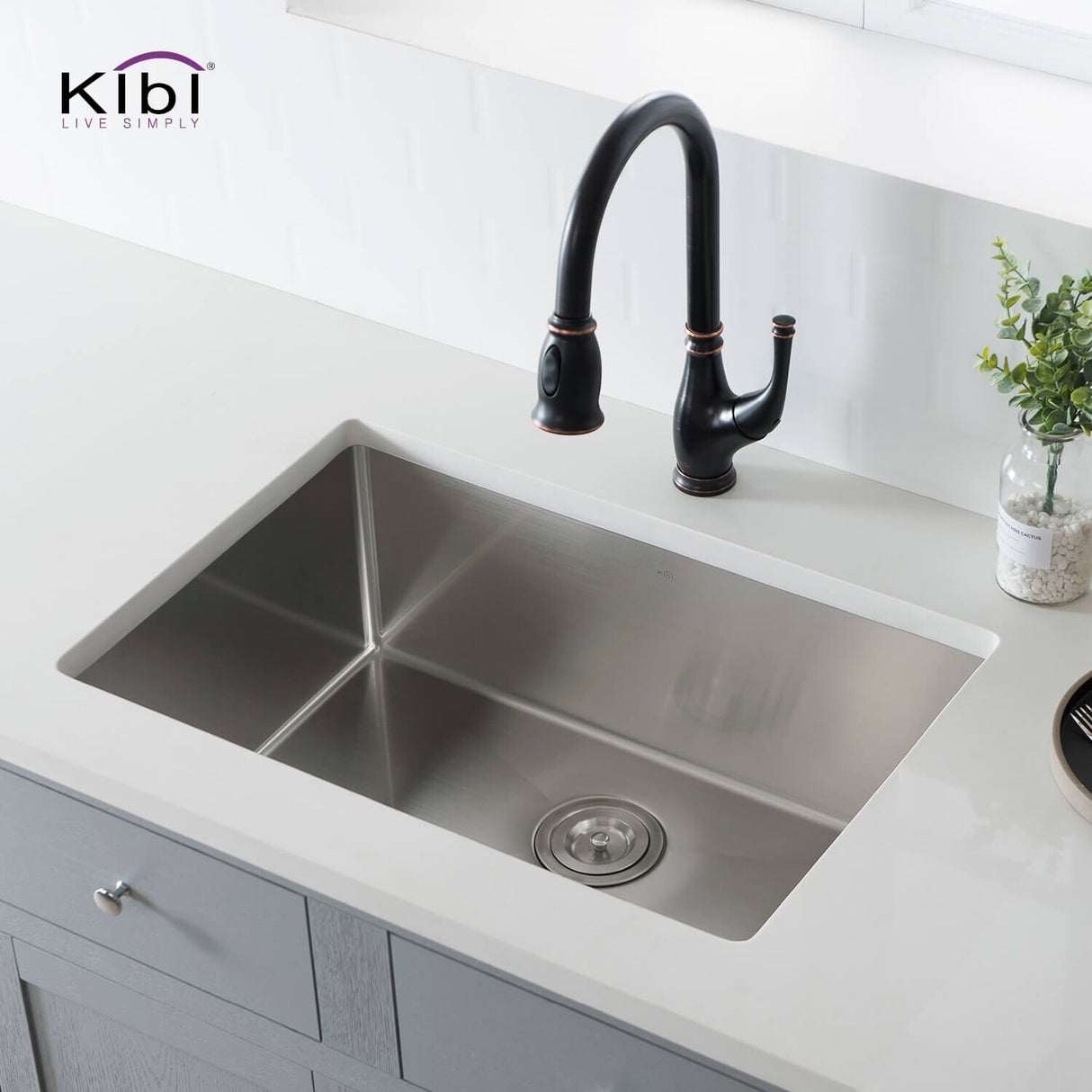 Handcrafted Undermount Single Bowl Stainless Steel Kitchen Sink