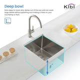 Handcrafted Undermount Single Bowl Stainless Steel Kitchen Sink
