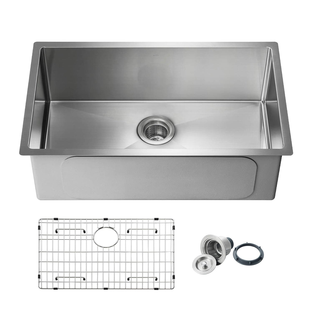 Handcrafted Undermount Single Bowl Stainless Steel Kitchen Sink