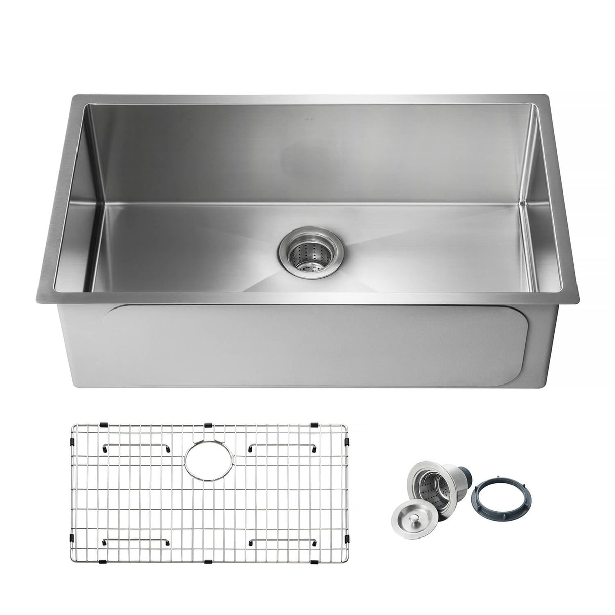 Handcrafted Undermount Single Bowl Stainless Steel Kitchen Sink