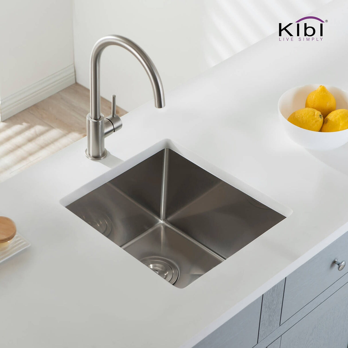 Handcrafted Undermount Single Bowl Stainless Steel Kitchen Sink