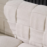 Handcrafted Weave Sofa Snowflake Velvet Fabric, New Concept Living Room Sofa