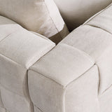Handcrafted Weave Sofa Snowflake Velvet Fabric, New Concept Living Room Sofa