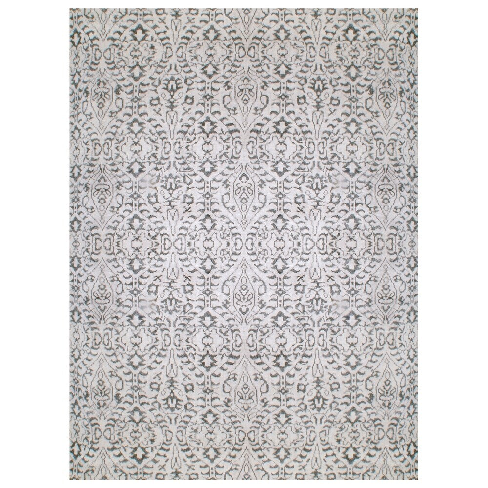 Handknotted Wool and Bamboo Rug - 8' x 8'