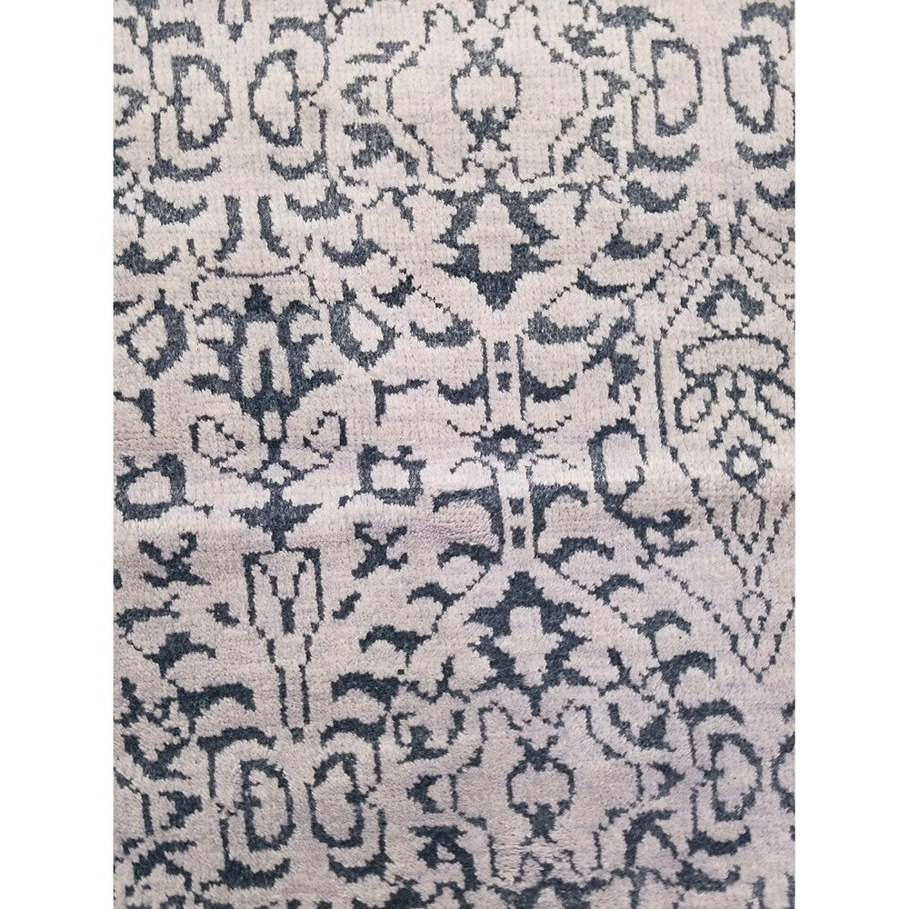 Handknotted Wool and Bamboo Rug - 8' x 8'