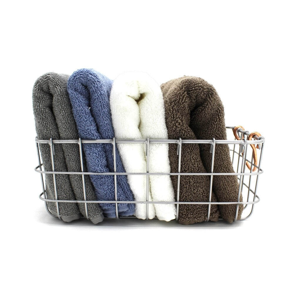 Handmade Rectangular Metal Wire Nesting Baskets, Set of 3