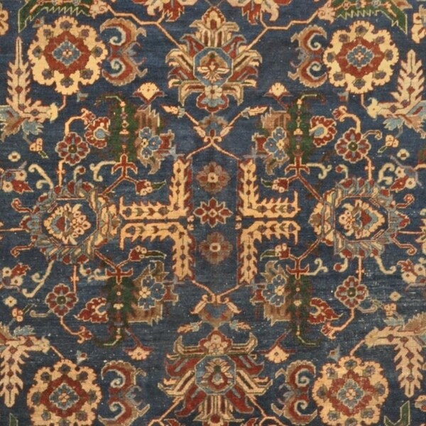 Handmade One-of-a-Kind Antique 1920's Heriz Wool Rug (Iran) - 9' x 12'4
