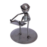 Handmade Architect Upcycled Metal Auto Part Sculpture (Mexico)